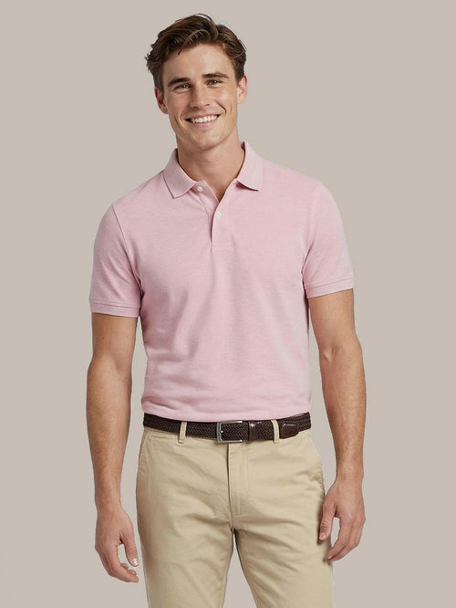 Poloshirt mel pique roze
