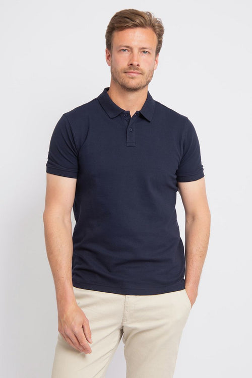 Cas polo donkerblauw