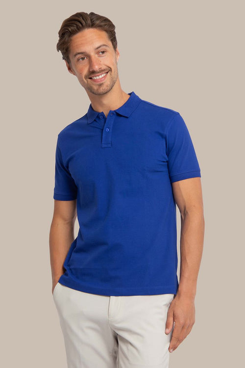 Cas polo royal blauw