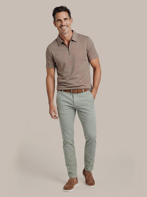 Poloshirt silky taupe