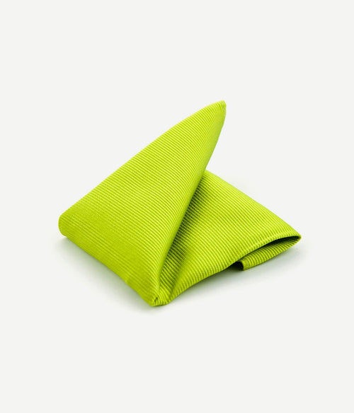 Pochet zijde lime groen f04