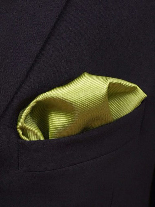 Pochet zijde lime groen f04