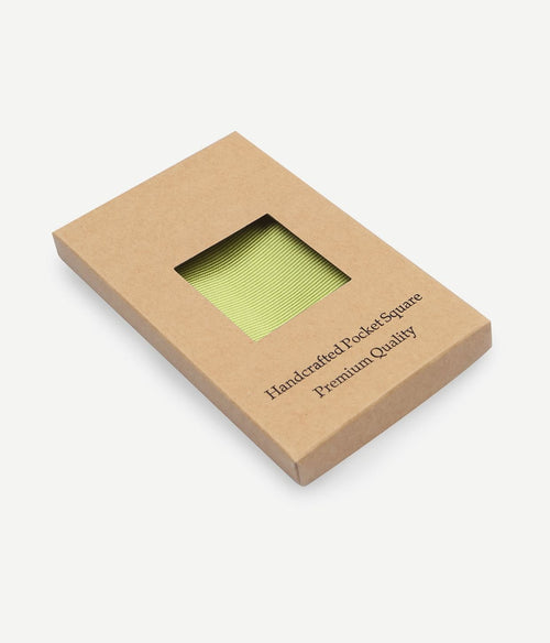 Pochet zijde lime groen f04