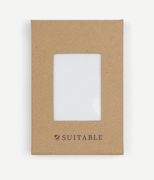 Suitable zijde pochet wit