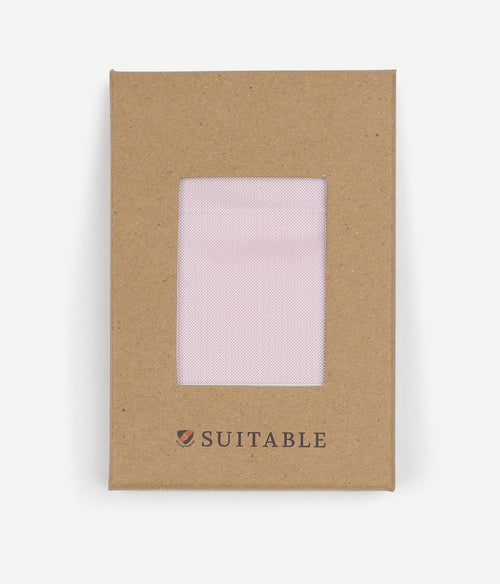 Suitable zijde pochet lichtroze