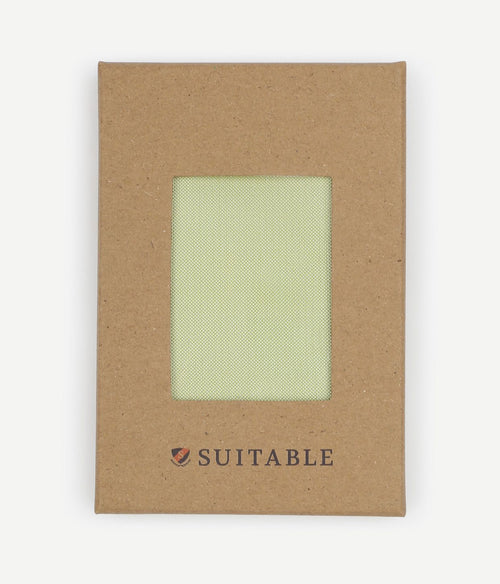 Suitable zijde pochet lime groen