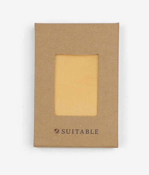 Suitable zijde pochet geel