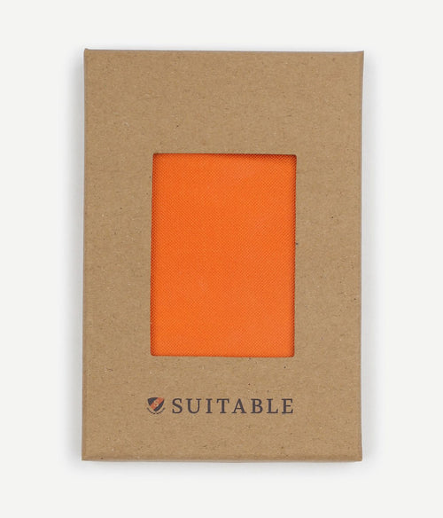 Suitable zijde pochet oranje