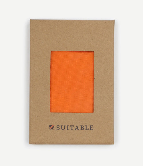 Zijde pochet oranje