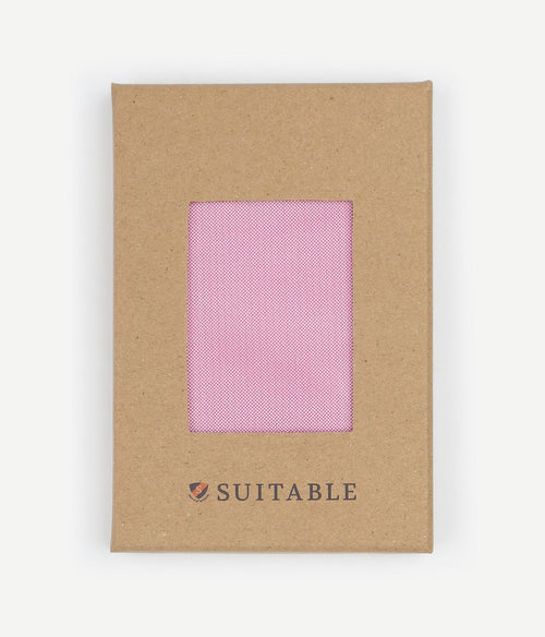 Suitable zijde pochet roze