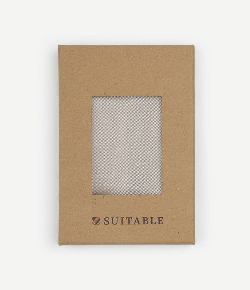 Zijde pochet beige