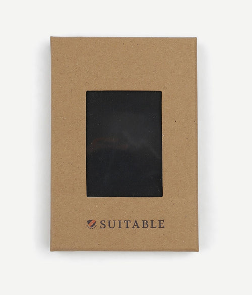 Suitable zijde pochet zwart