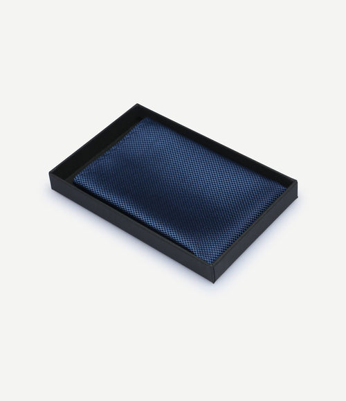 Zijde pochet denim blauw