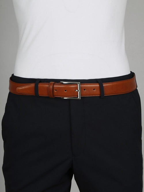 Leren riem polish cognac