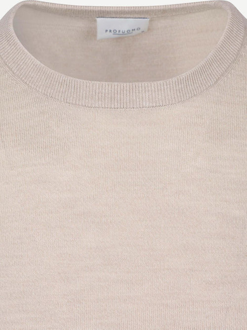 Pullover merinowol beige