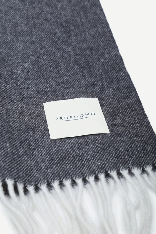 Sjaal lamswol donkerblauw blauw