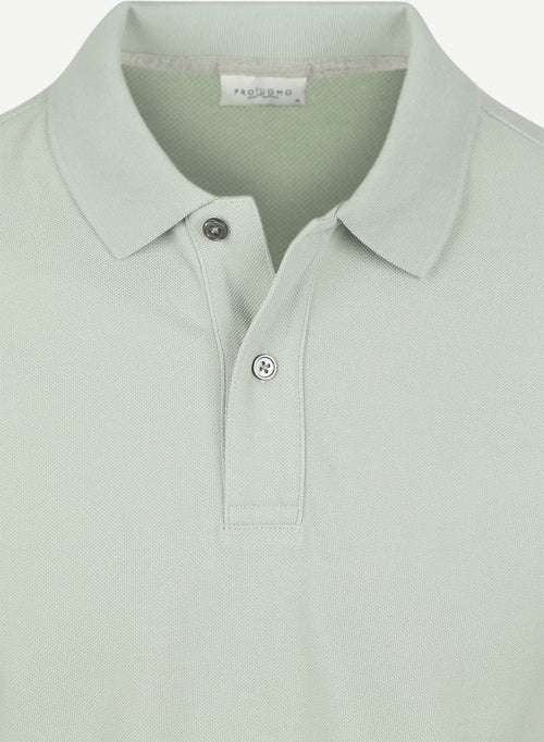 Profuomo piqué poloshirt lichtgroen