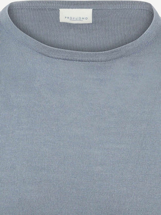 Profuomo pullover merinowol blauw
