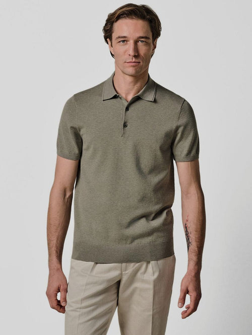 Poloshirt luxury basic groen