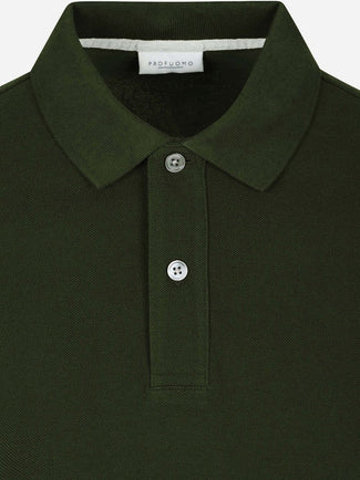 Piqué poloshirt army