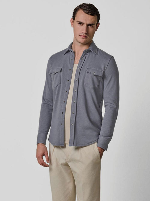 Overshirt western blauw