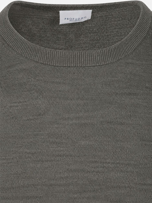 Pullover merinowol groen