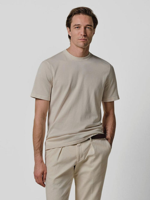 T-shirt knitted ecru