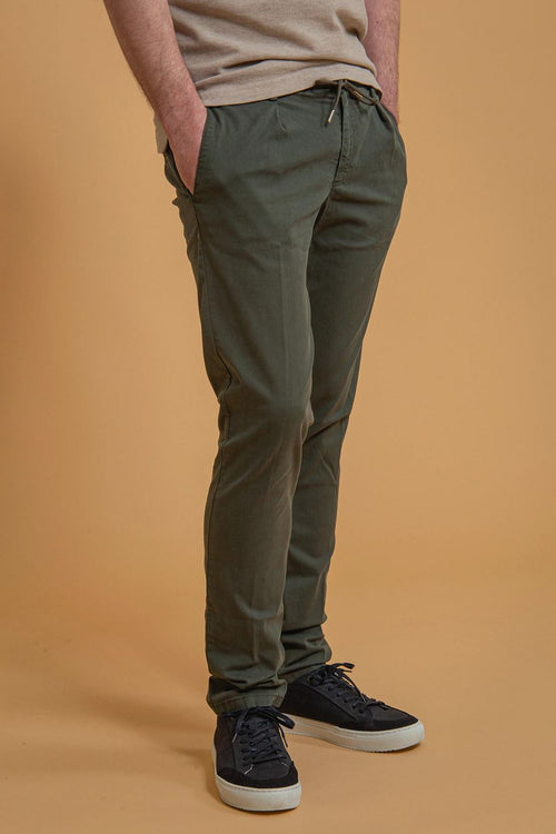 Profuomo chino donkergroen | Slim-fit