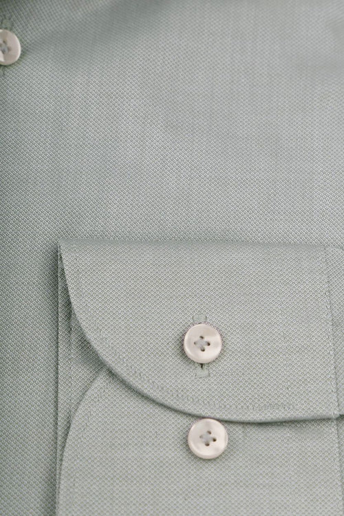 Profuomo dobby overhemd lichtgroen | Slim-fit