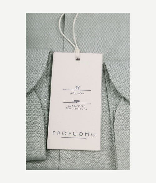 Profuomo dobby overhemd lichtgroen | Slim-fit