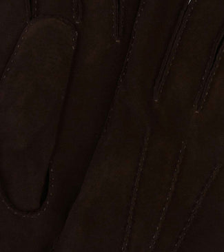 Profuomo handschoenen wol bruin suede Profuomo handschoenen wol bruin suede