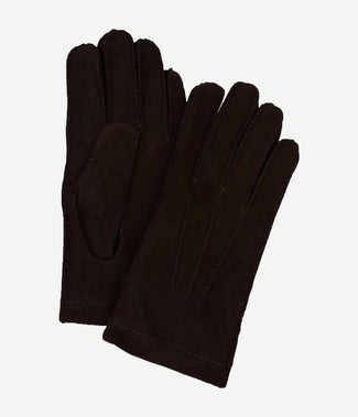 Profuomo handschoenen wol bruin suede Profuomo handschoenen wol bruin suede