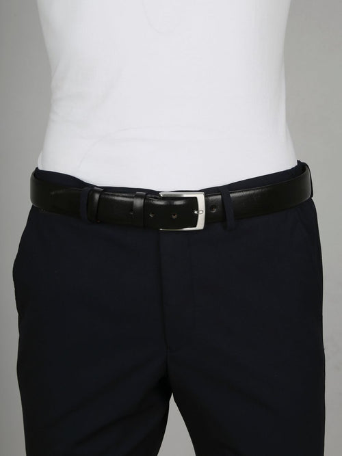 Profuomo leren riem Roma donkerblauw