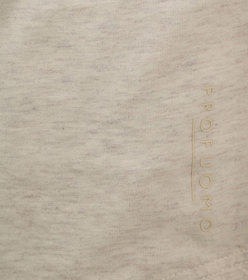 Profuomo longsleeve polo beige melange | Slim-fit