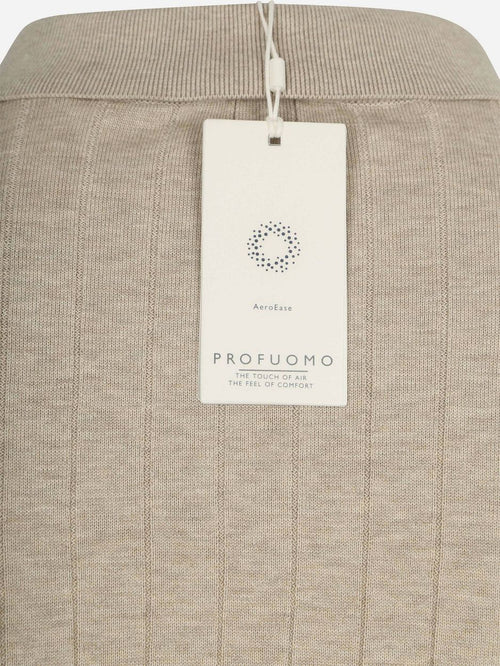 Longsleeve poloshirt dropneedle beige