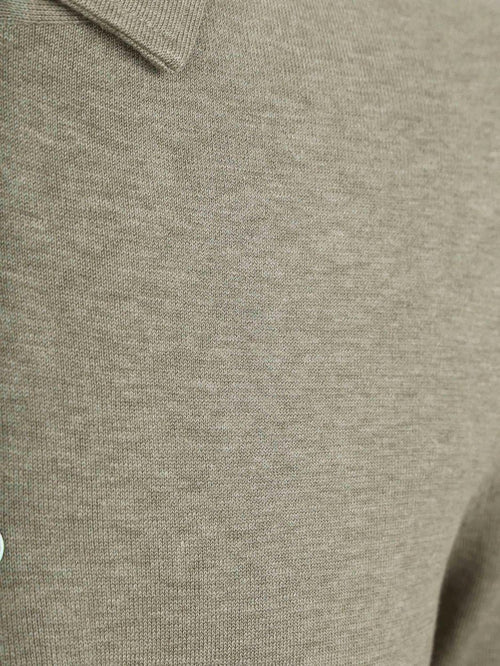 Longsleeve poloshirt luxury basic groen