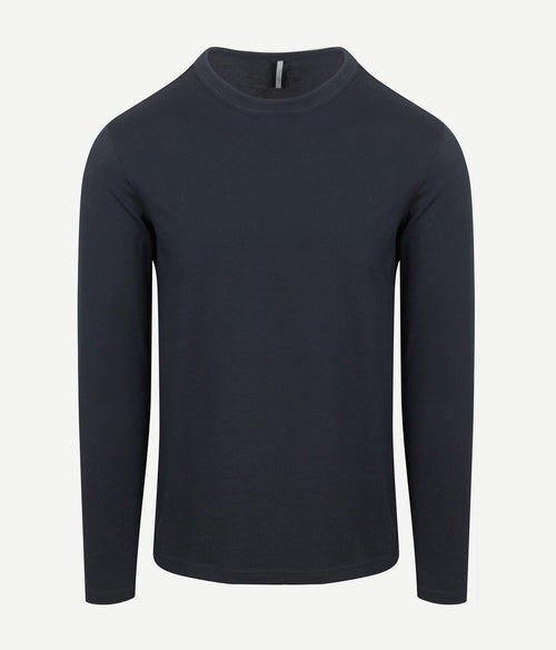 Profuomo longsleeve t-shirt donkerblauw | Regular-fit