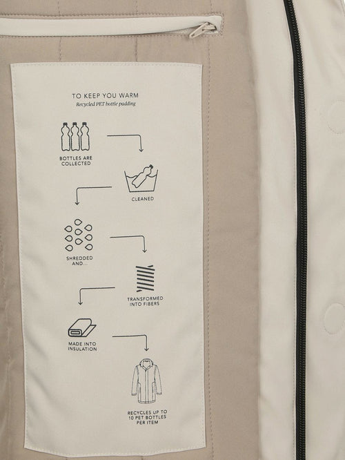 Profuomo magnet jas ecru | Slim-fit