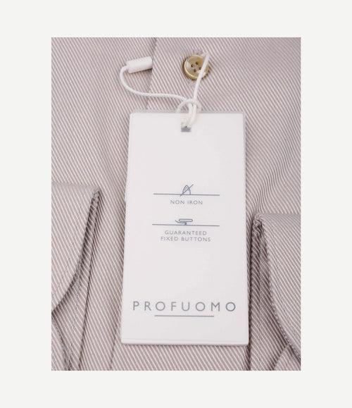 Heavy twill overhemd beige