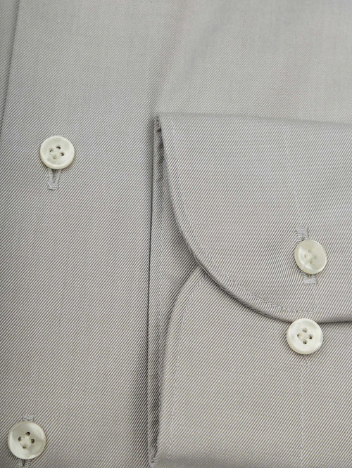 Twill overhemd lichtgroen