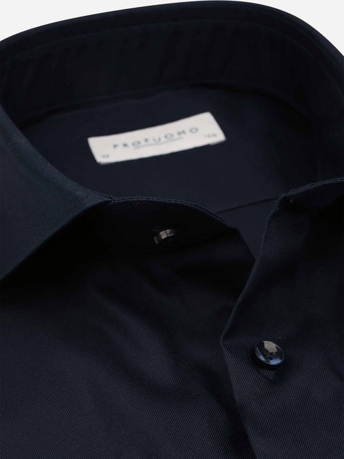 Supima overhemd donkerblauw