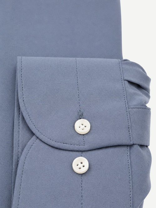 Japanese knitted overhemd indigo