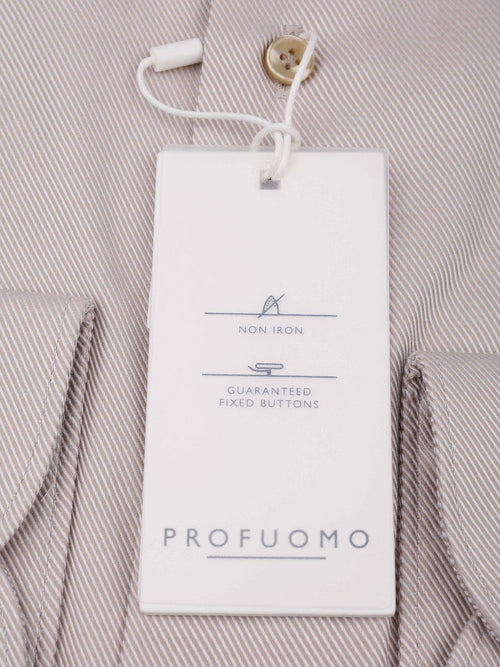 Heavy twill overhemd beige