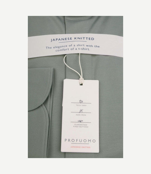 Japanese knitted overhemd groen