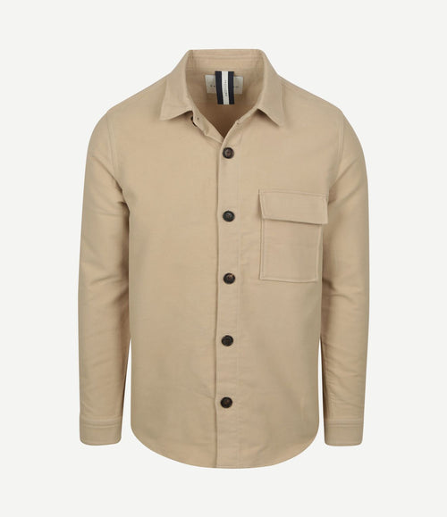 Overshirt moleskin beige
