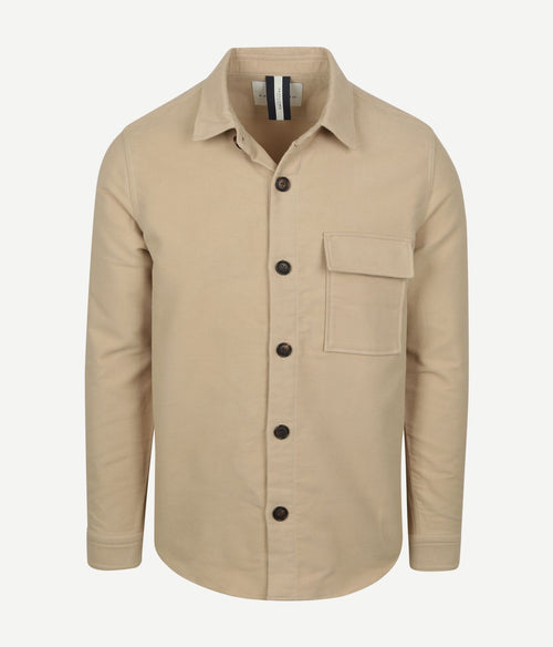 Overshirt moleskin beige