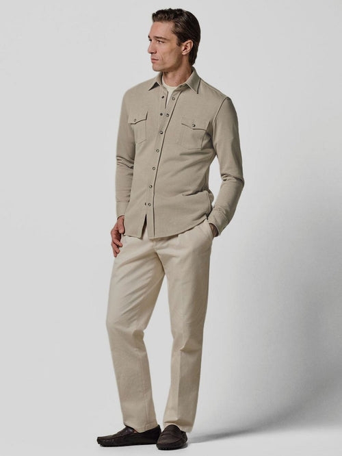 Overshirt western beige