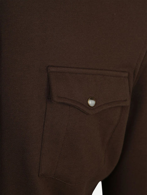 Overshirt western donkerbruin