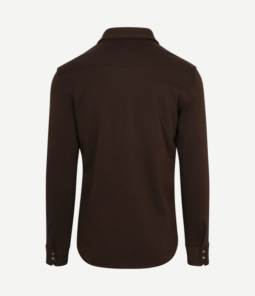 Overshirt western donkerbruin