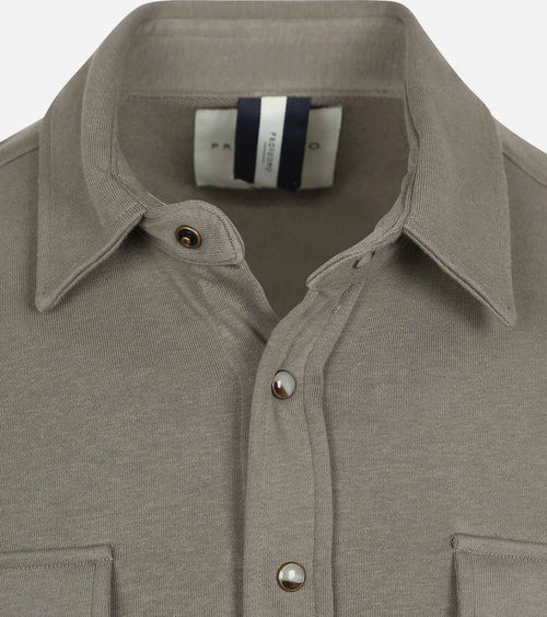 Profuomo overshirt western jersey olijfgroen